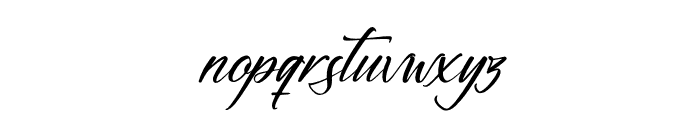 Moland Hoffman Italic Font LOWERCASE
