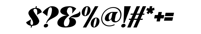 Molcer Black Italic Font OTHER CHARS