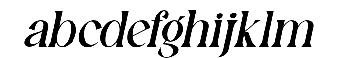 Molcer Light Italic Font LOWERCASE