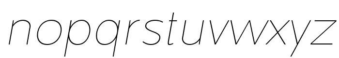 Molden Italic Thin Font LOWERCASE