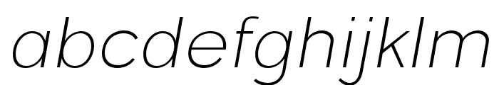 MoldenItalic-ExtraLight Font LOWERCASE