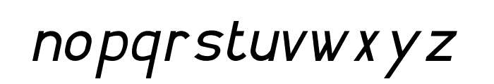 Moldova Italic Font LOWERCASE