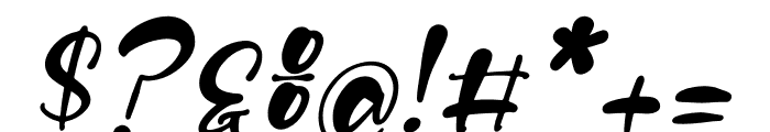 Molesttey Ruswick Italic Font OTHER CHARS