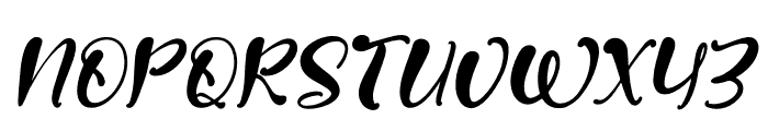 Molesttey Ruswick Italic Font UPPERCASE