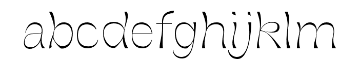 MolexShoora-ExtraLight Font LOWERCASE