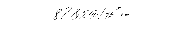 Molgiant Belliontera Script Italic Font OTHER CHARS
