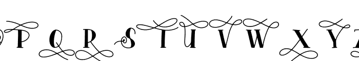 Moliton Filled - Swirly Regular Font UPPERCASE