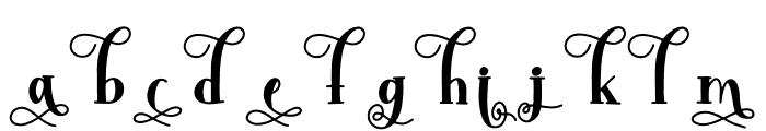 Moliton Filled - Swirly Regular Font LOWERCASE