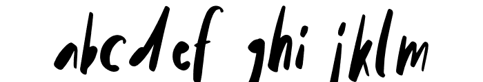 Mollroy Font LOWERCASE