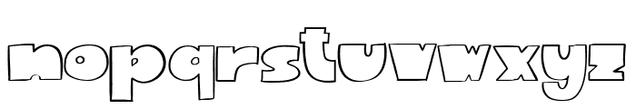 Mollusca Display Outline Font LOWERCASE