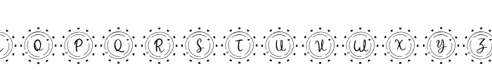 Molove Valentine Monogram Font LOWERCASE