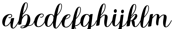 MolyniaScript Font LOWERCASE