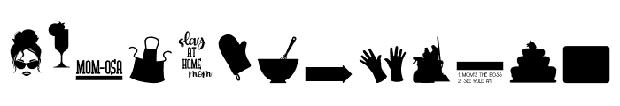 Mom Boss - Home DB Font UPPERCASE