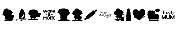 Mom Life DB Font LOWERCASE