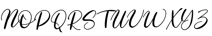 Moment Signature Font UPPERCASE