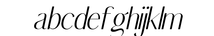 Mon de Tresor Italic Font LOWERCASE