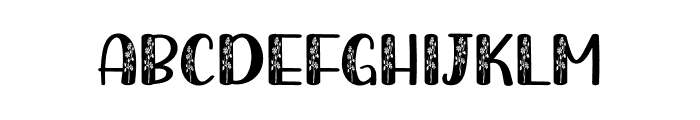 Mona Flower Font UPPERCASE