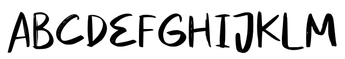 MonacoBrush-Regular Font UPPERCASE