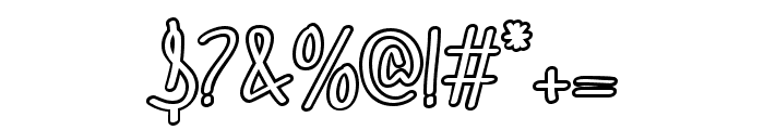 Monalisa Delight Outline Font OTHER CHARS