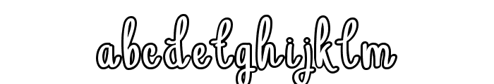 Monalisa Delight Outline Font LOWERCASE