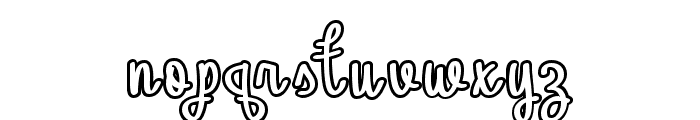 Monalisa Delight Outline Font LOWERCASE