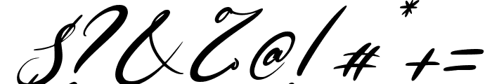 Monalissa Italic Font OTHER CHARS