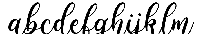 Monasha script regular Font LOWERCASE
