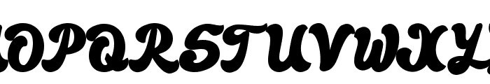 Moncho Extrude Regular Font UPPERCASE