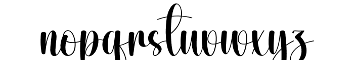 Monday Aftershine Font LOWERCASE