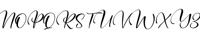 Monday Dusttine Italic Font UPPERCASE