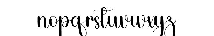 Monday Paradise Font LOWERCASE