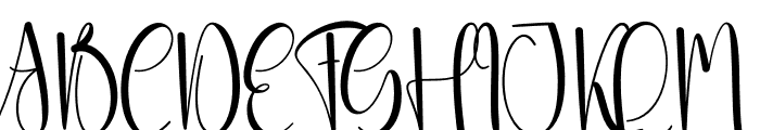 Monday Signature Font UPPERCASE