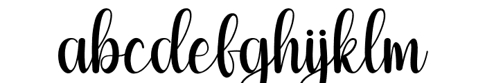 Monday Signature Font LOWERCASE