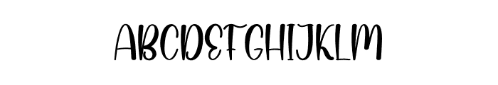 Monday Unicorn Font UPPERCASE