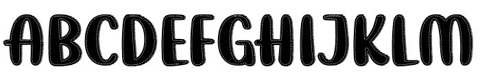 Monde Stitch Font LOWERCASE