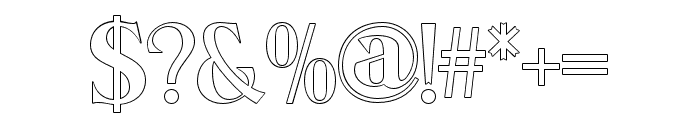 MoneraOutline-Regular Font OTHER CHARS