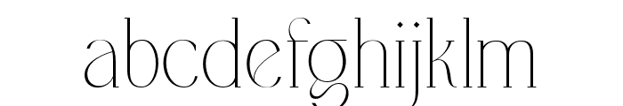 Mongek Thin Font LOWERCASE