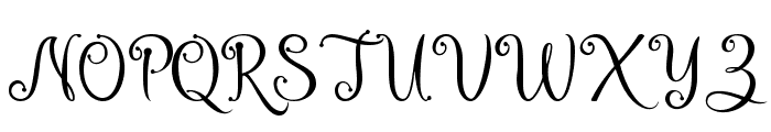 Monika Thin Font UPPERCASE
