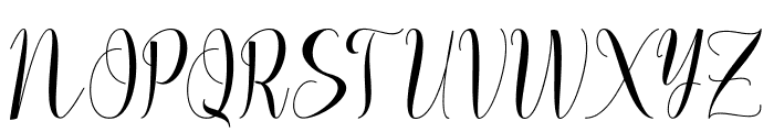 MonikaScript-Regular Font UPPERCASE