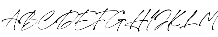 Monita Signature Italic Font UPPERCASE