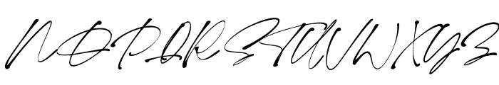 Monita Signature Italic Font UPPERCASE