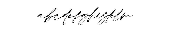 Monita Signature Italic Font LOWERCASE