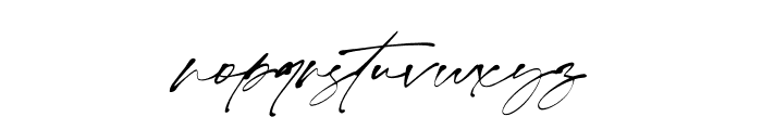 Monita Signature Italic Font LOWERCASE