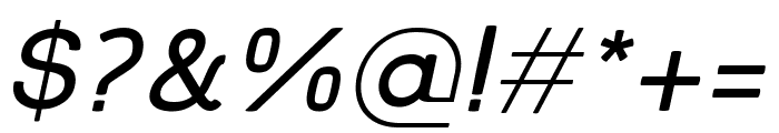 Monk SPF Regular Italic Font OTHER CHARS