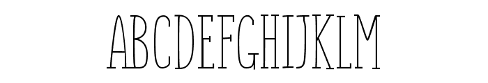 Monly Serif Extended Light Font UPPERCASE
