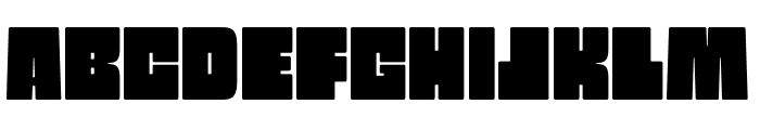 Mono Cubic Font UPPERCASE