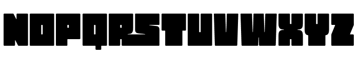 Mono Cubic Font UPPERCASE