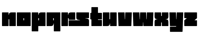 Mono Cubic Font LOWERCASE