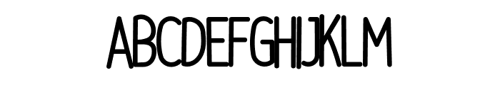 Monochromatic Font UPPERCASE
