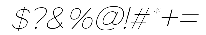 Monocole Thin Italic Font OTHER CHARS